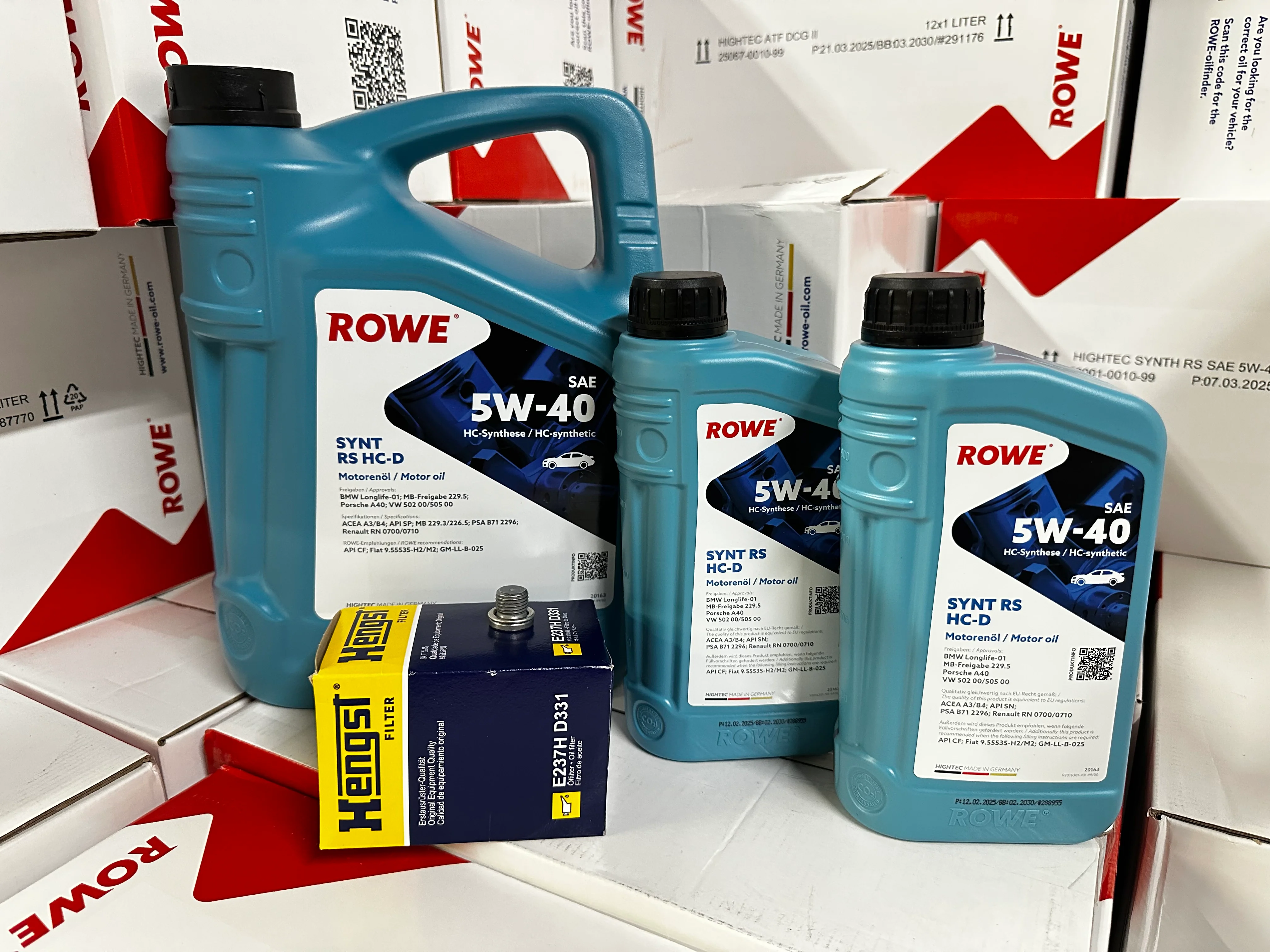 Rowe Hightec Synt Rs HC-D C7.5/4M 3.0T EA837 (CREC) Oil Change Kit