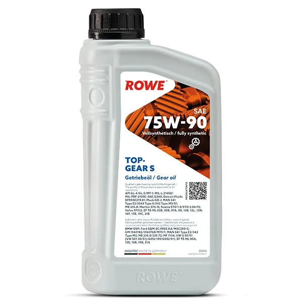 ROWE Hightec Topgear SAE 75W-90 S Gear Oil